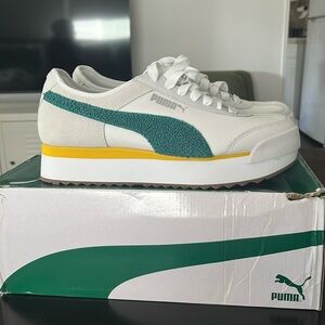 PUMA Roma Amor Heritage 'White Teal Green' new with box size 10